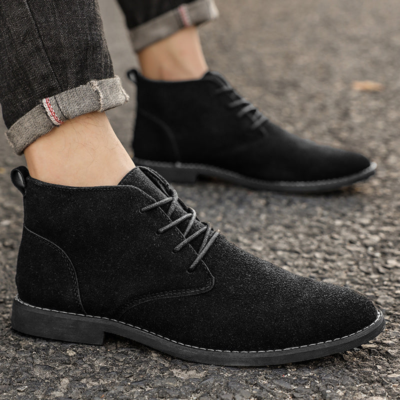 Hommes - Chaussures - Lacets en daim - Style classique élégant - Confort et sophistication