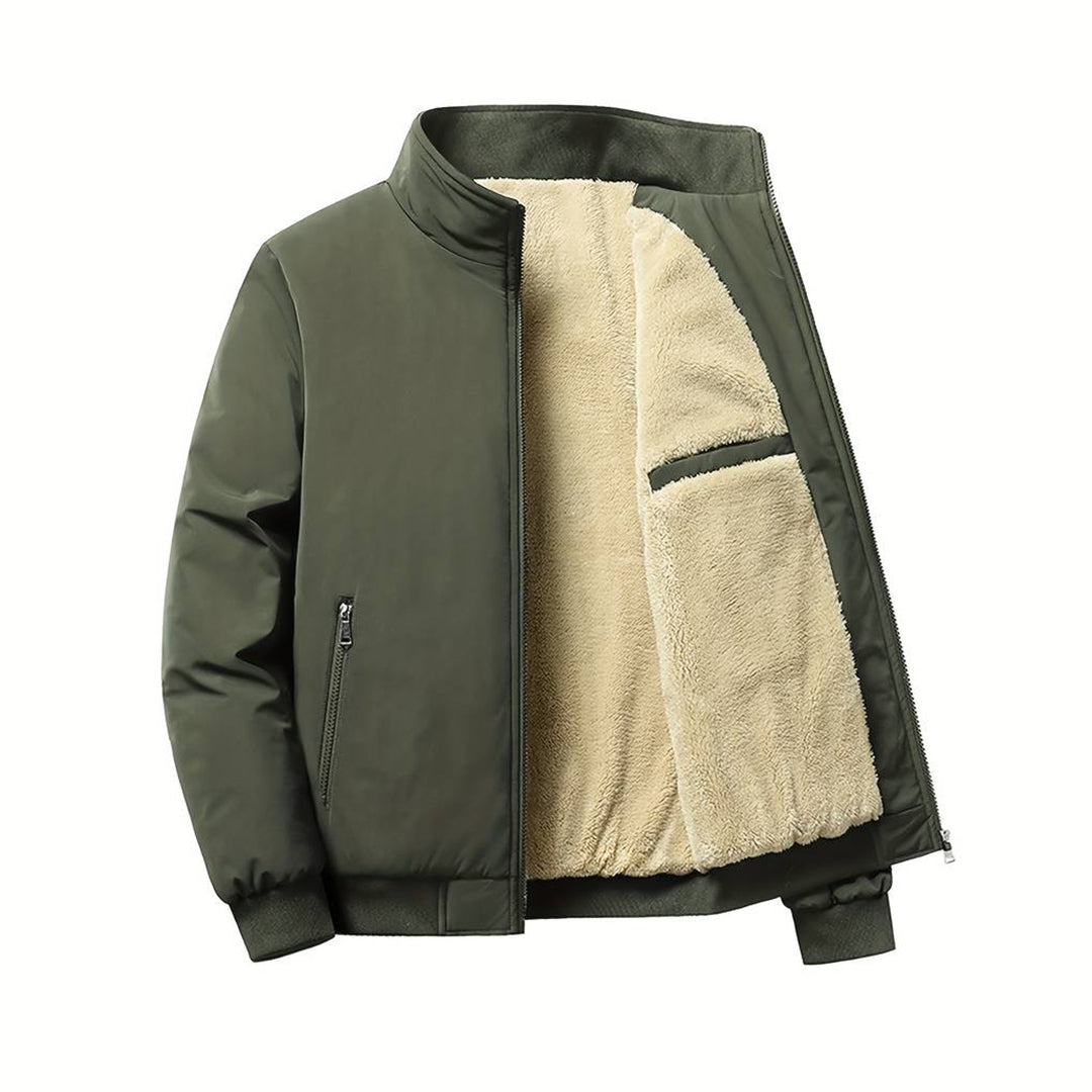 Hommes - Veste Bombardier Doublée - Matériau Durable - Chaude et Déperlante - Idéale pour l'Hiver
