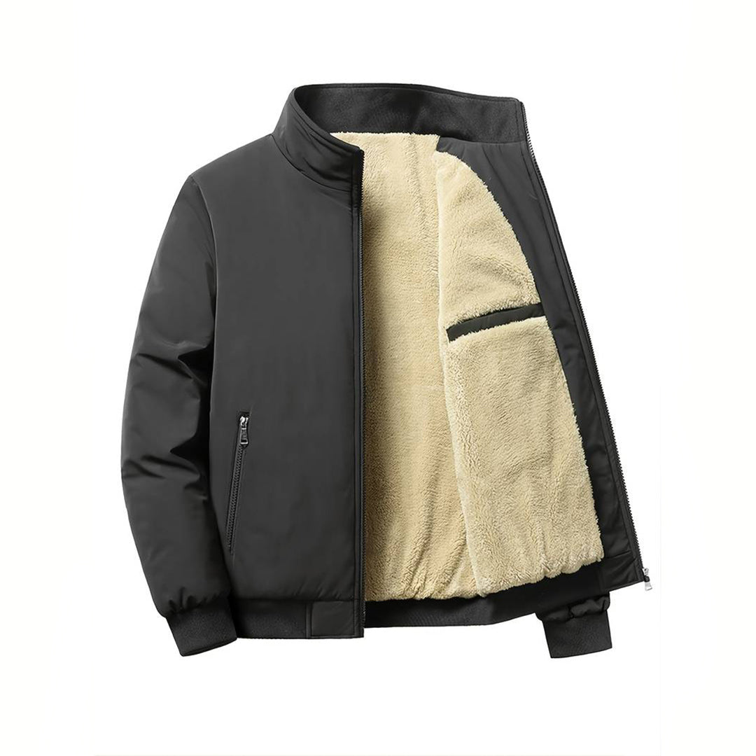 Hommes - Veste Bombardier Doublée - Matériau Durable - Chaude et Déperlante - Idéale pour l'Hiver
