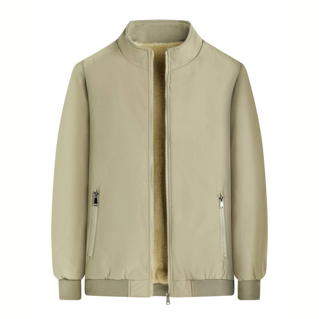Hommes - Veste Bombardier Doublée - Matériau Durable - Chaude et Déperlante - Idéale pour l'Hiver