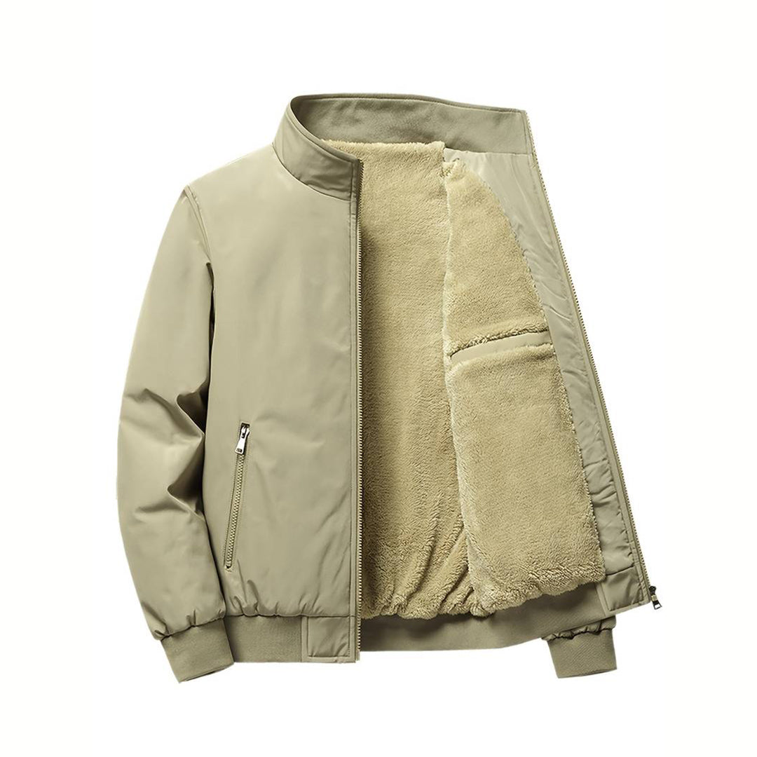 Hommes - Veste Bombardier Doublée - Matériau Durable - Chaude et Déperlante - Idéale pour l'Hiver
