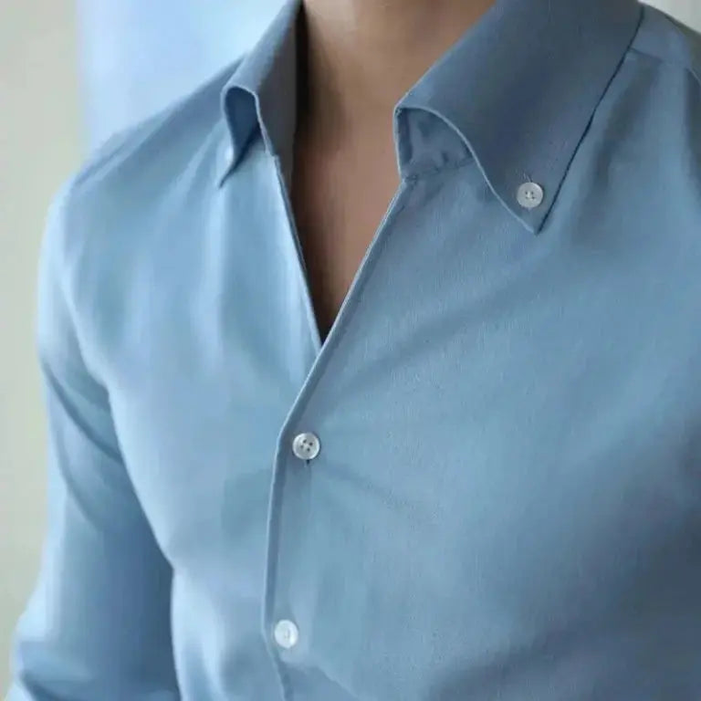 Hommes - Chemise classique italienne - Tissu luxueux - Élégance intemporelle pour un style raffiné