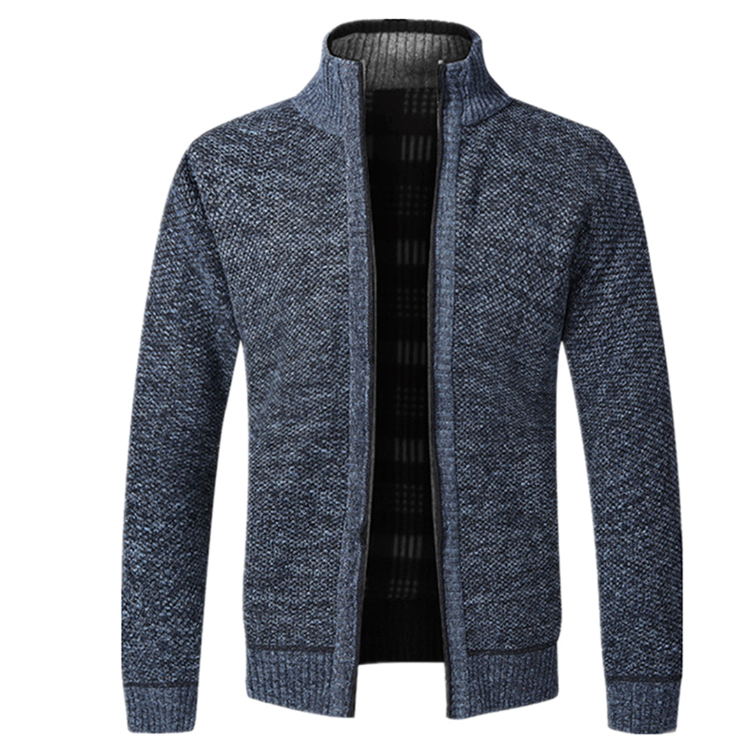 Hommes - Cardigan zippé - Tricoté - Manches longues - Confortable et Élégant pour un Style Décontracté