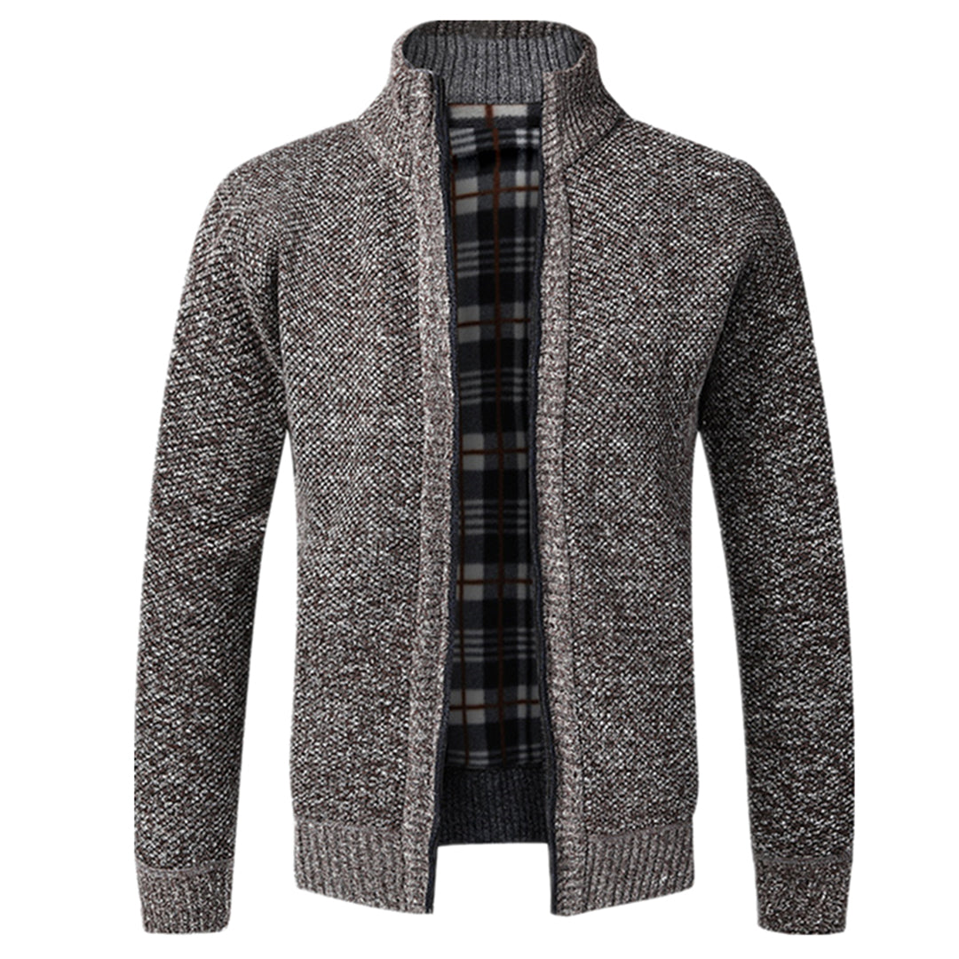 Hommes - Cardigan zippé - Tricoté - Manches longues - Confortable et Élégant pour un Style Décontracté