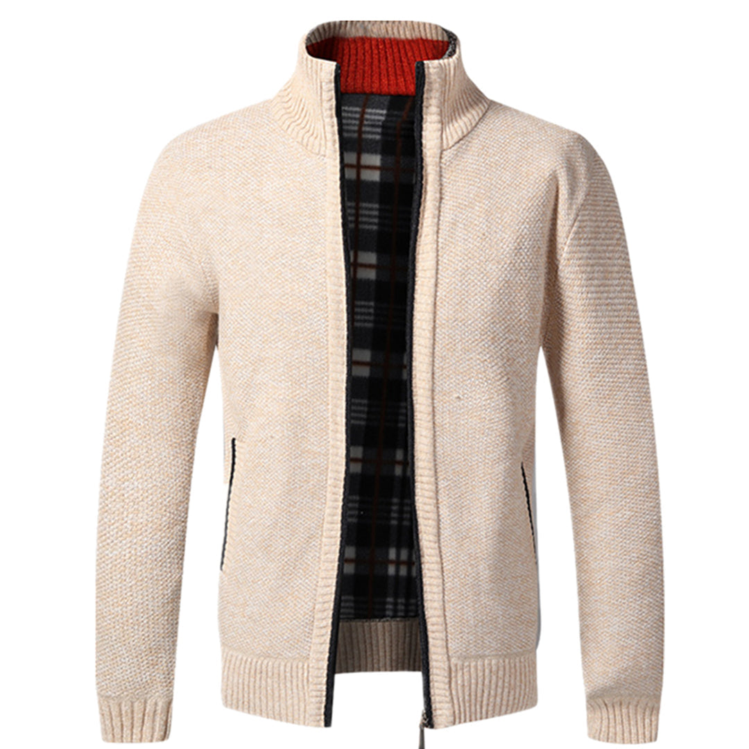 Hommes - Cardigan zippé - Tricoté - Manches longues - Confortable et Élégant pour un Style Décontracté
