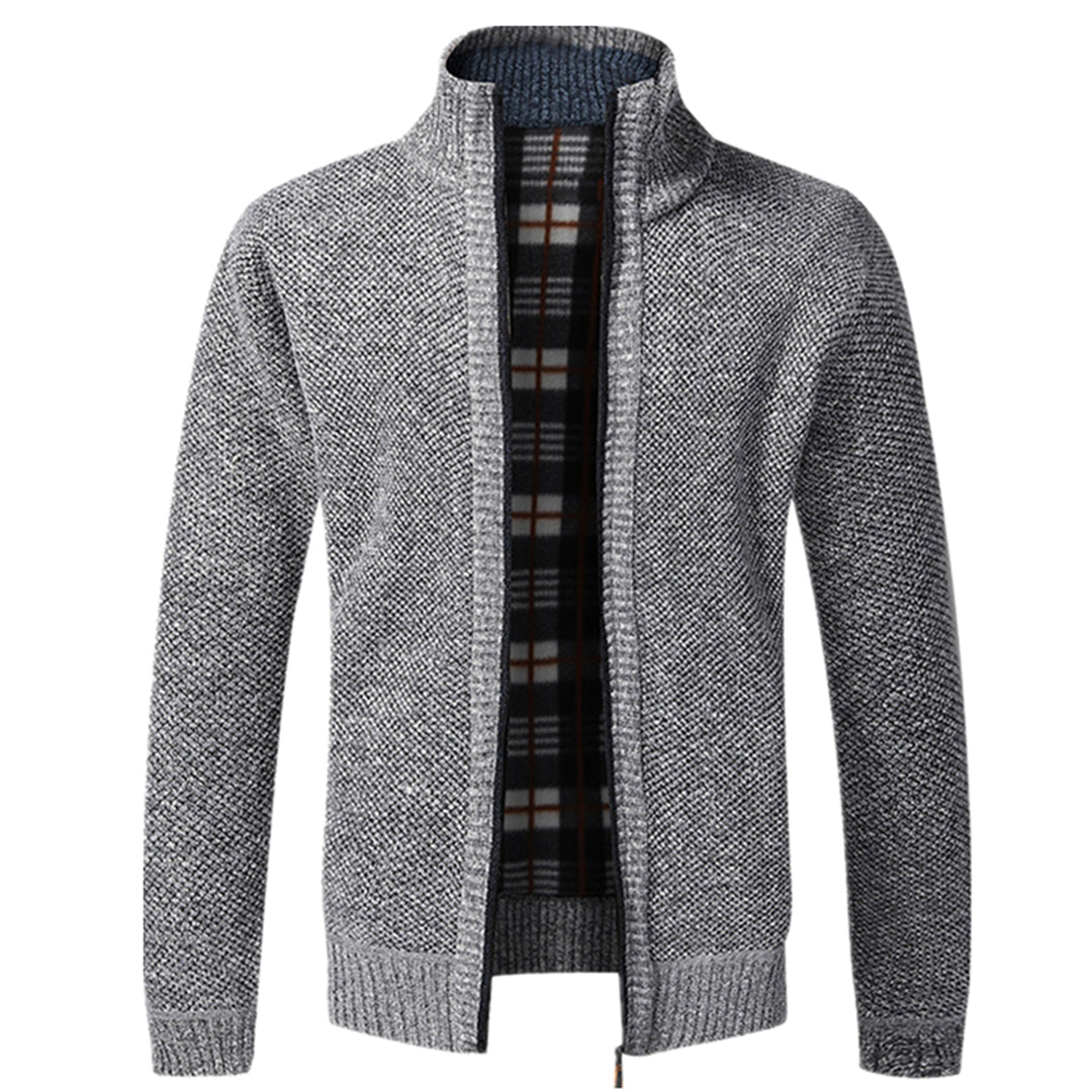 Hommes - Cardigan zippé - Tricoté - Manches longues - Confortable et Élégant pour un Style Décontracté