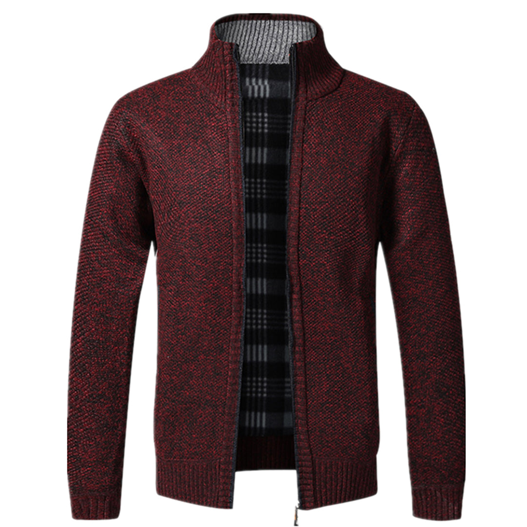 Hommes - Cardigan zippé - Tricoté - Manches longues - Confortable et Élégant pour un Style Décontracté