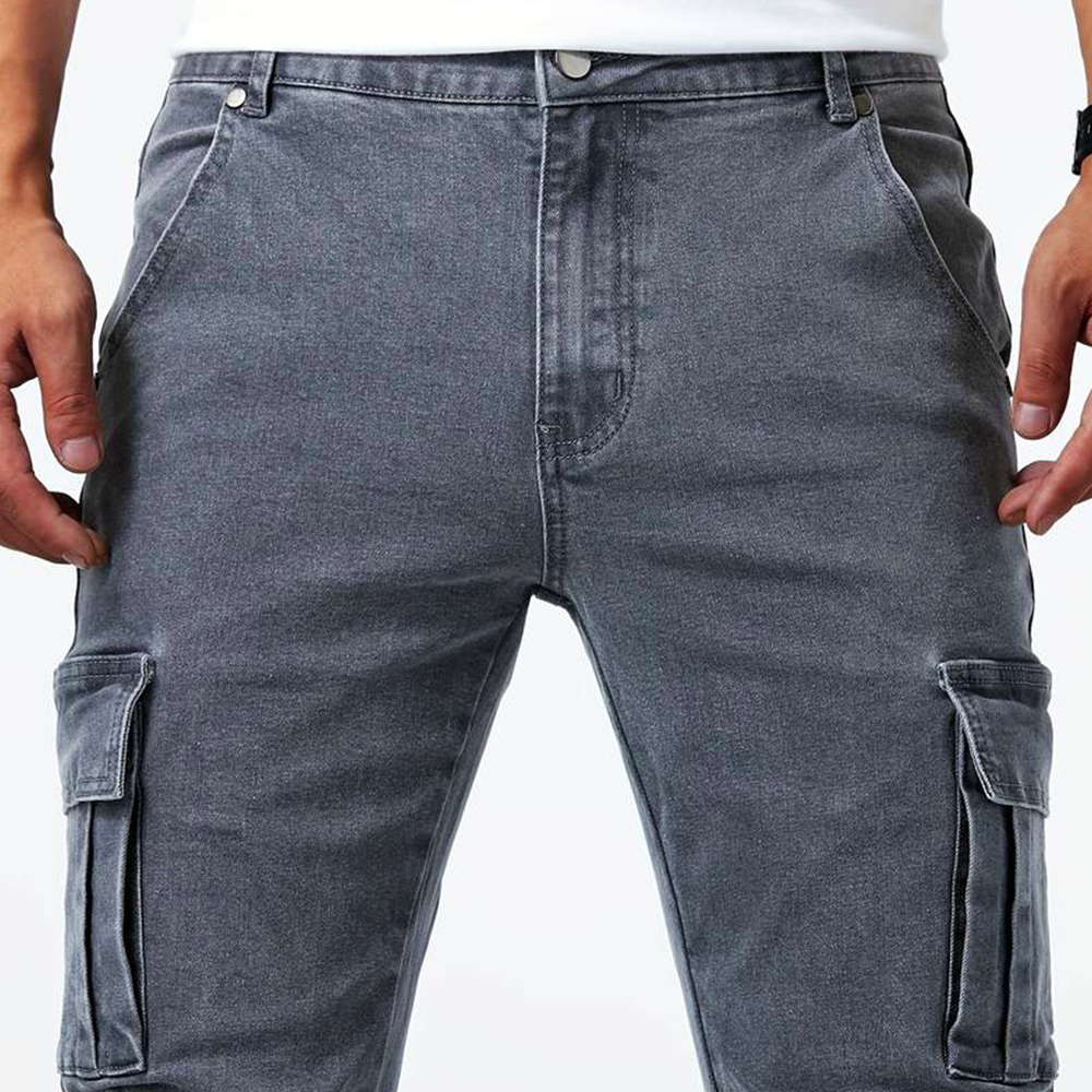 Hommes - Jean cargo extensible - Tissu de haute qualité, style polyvalent - Tenue décontractée pour toutes les occasions