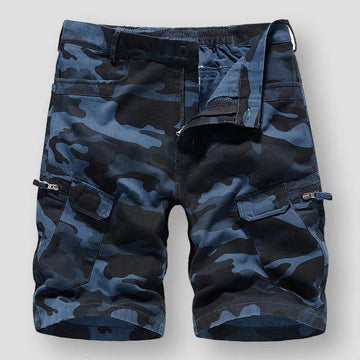 Hommes - Short Cargo Camo - Mélange de coton confortable - Short utilitaire pour aventures en plein air