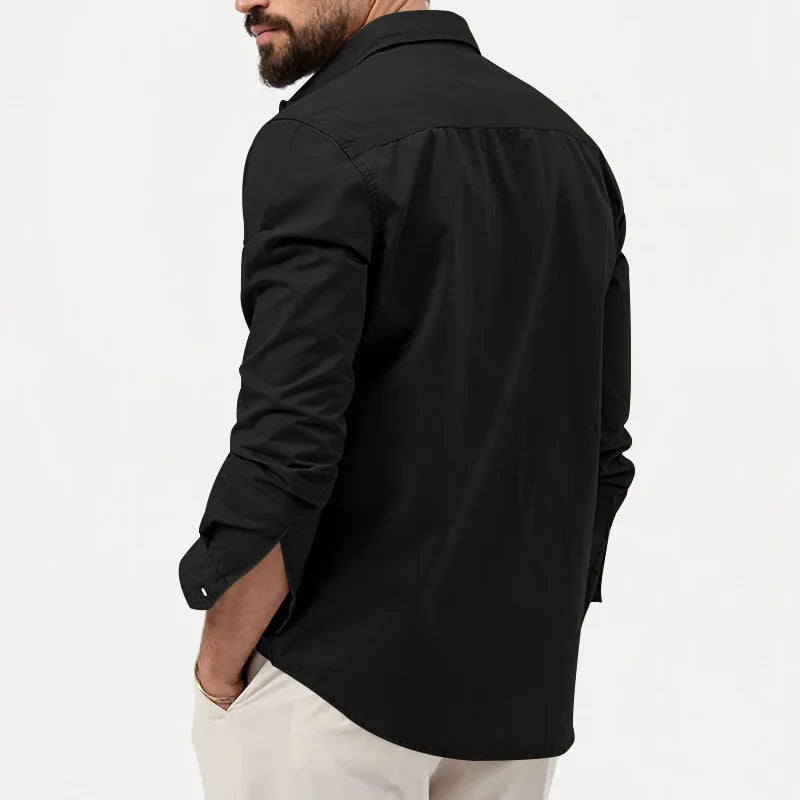 Hommes - Chemise décontractée - Tissu en coton doux - Style quotidien confortable et élégant