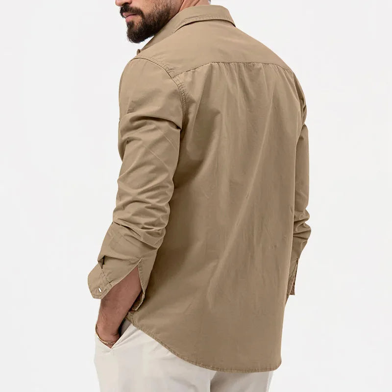 Hommes - Chemise décontractée - Tissu en coton doux - Style quotidien confortable et élégant