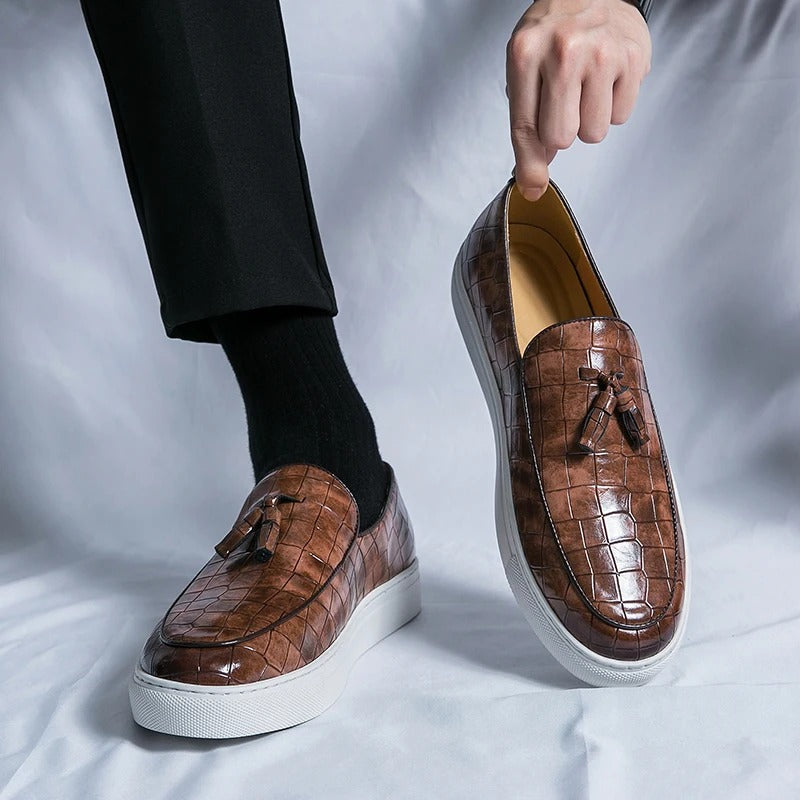 Homme - Mocassins à l'italienne - Cuir véritable - Élégance intemporelle pour un style chic et décontracté