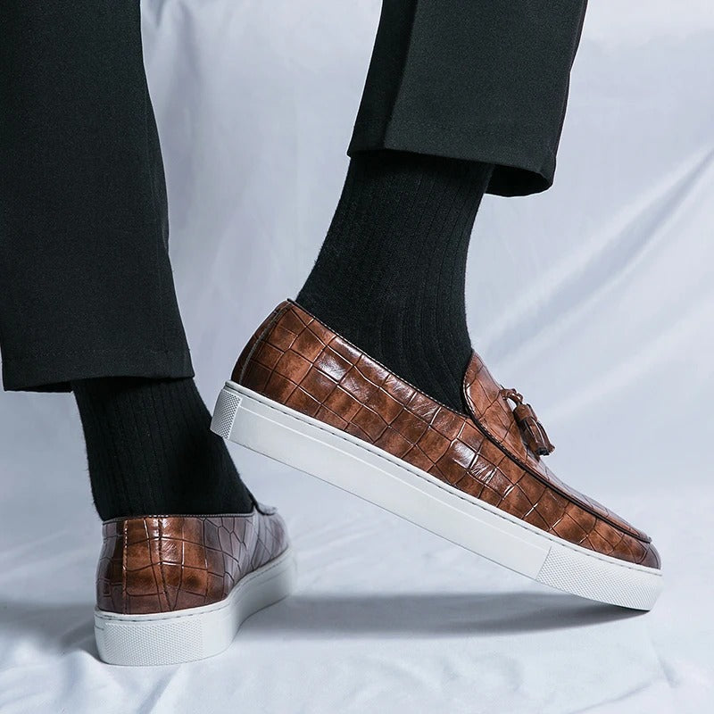 Homme - Mocassins à l'italienne - Cuir véritable - Élégance intemporelle pour un style chic et décontracté