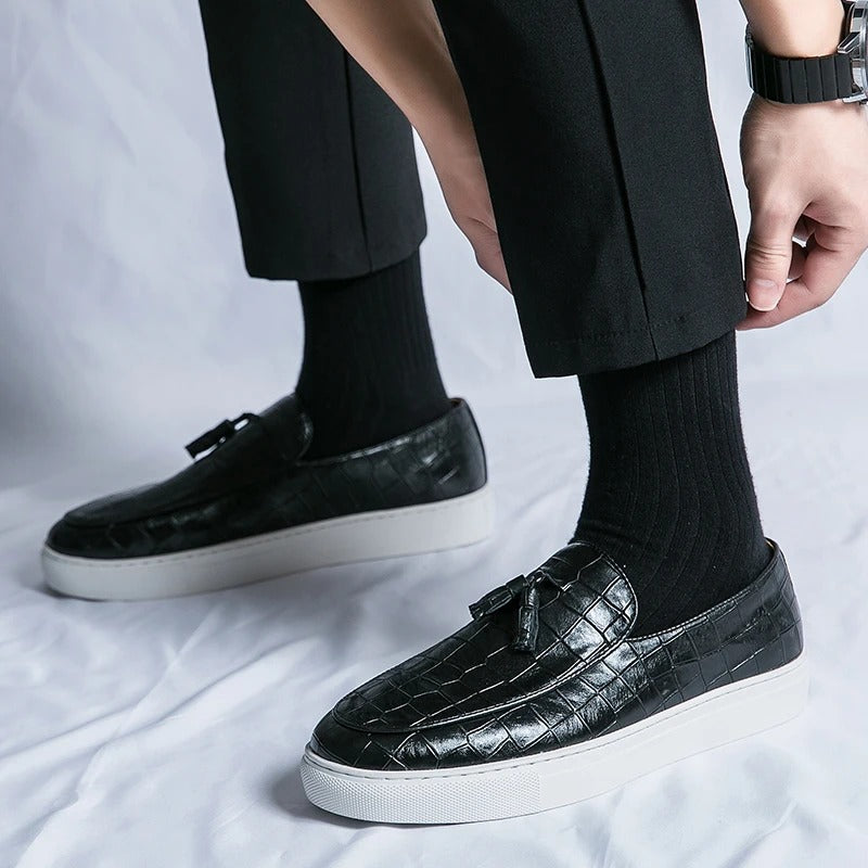 Homme - Mocassins à l'italienne - Cuir véritable - Élégance intemporelle pour un style chic et décontracté