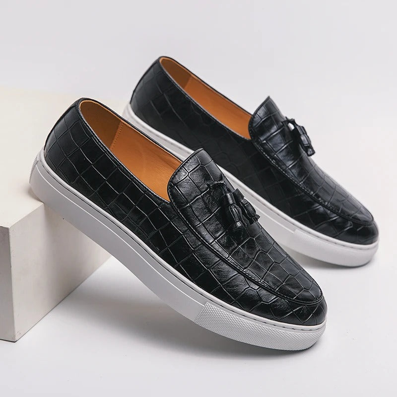 Homme - Mocassins à l'italienne - Cuir véritable - Élégance intemporelle pour un style chic et décontracté