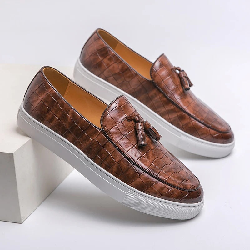 Homme - Mocassins à l'italienne - Cuir véritable - Élégance intemporelle pour un style chic et décontracté