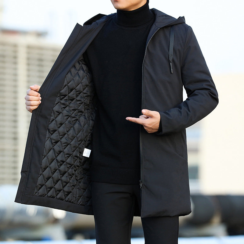 Hommes - Veste parka d'hiver - Chaude, imperméable et confortable - Veste idéale pour l'hiver