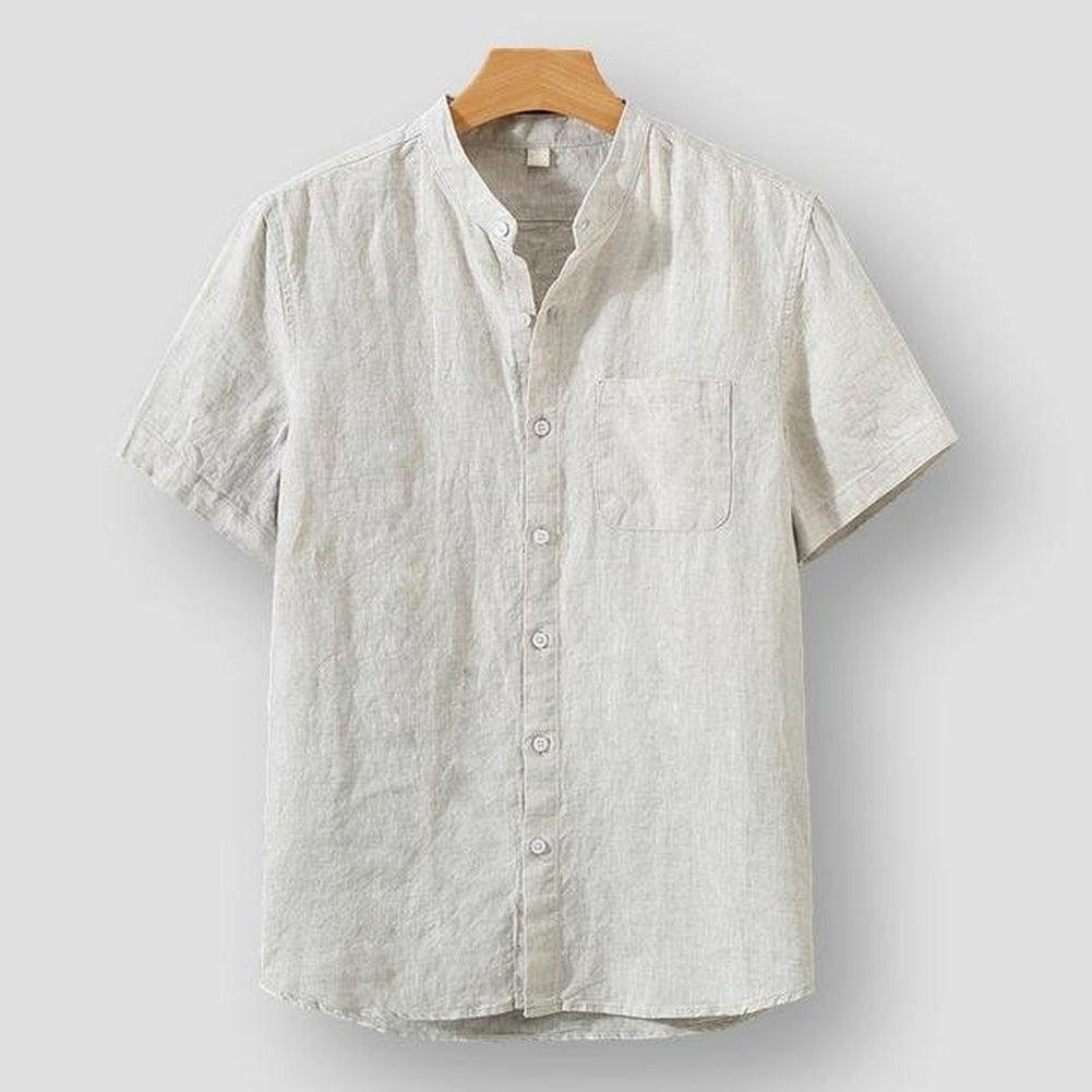 Homme - Chemise en lin - Élégante et Confortable - Vêtement en Lin pour un Style Décontracté