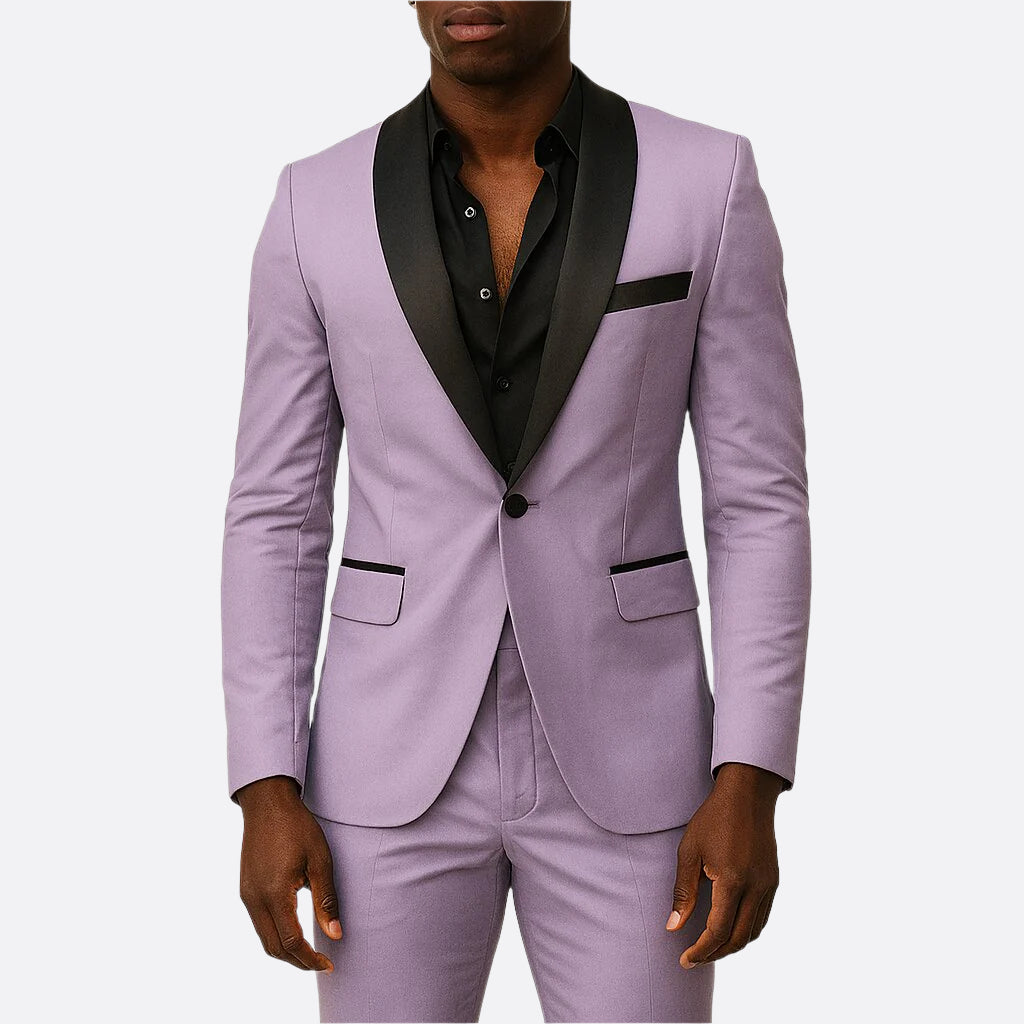 Hommes - Costume d'invité de mariage moderne ajusté - Tissu durable - Design élégant, style chic pour toutes occasions