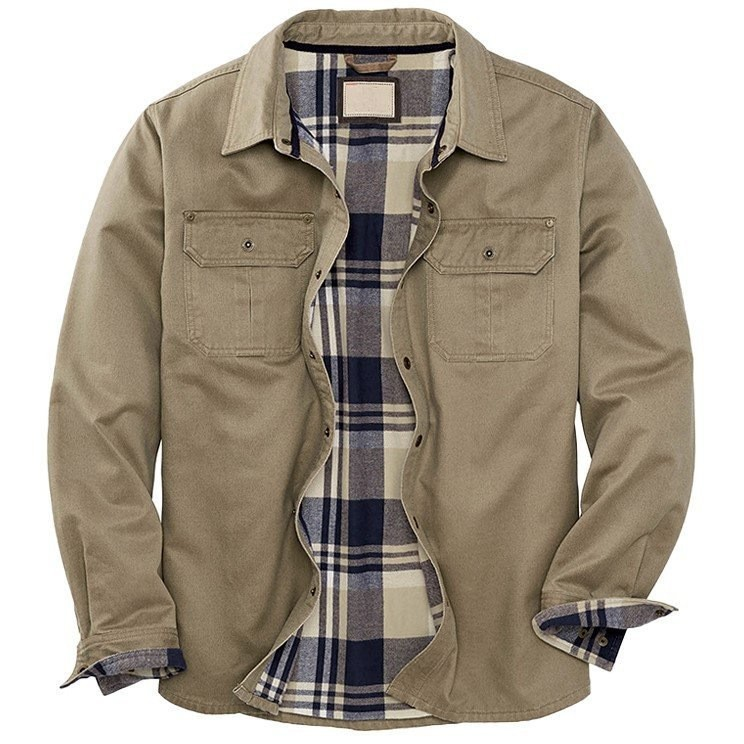 Hommes - Veste de camionneur - Toile cirée - Doublure douce - Élégance et confort pour toutes les saisons
