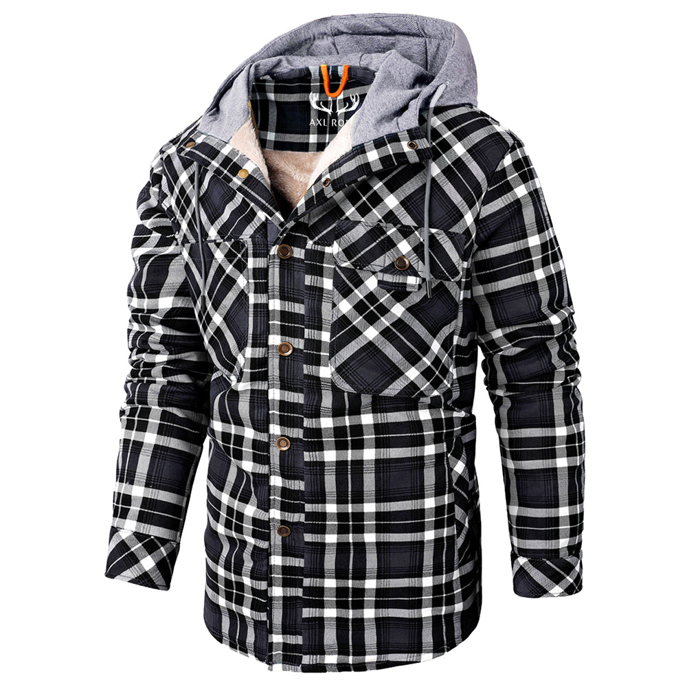 Hommes - Hoodie en Flanelle - Coton Robuste - Style Décontracté - Vêtement Confortable