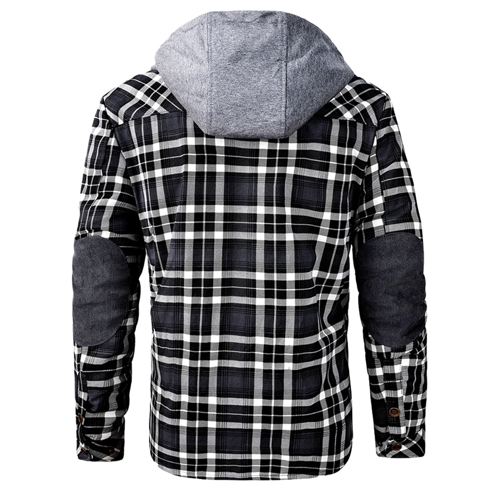 Hommes - Hoodie en Flanelle - Coton Robuste - Style Décontracté - Vêtement Confortable