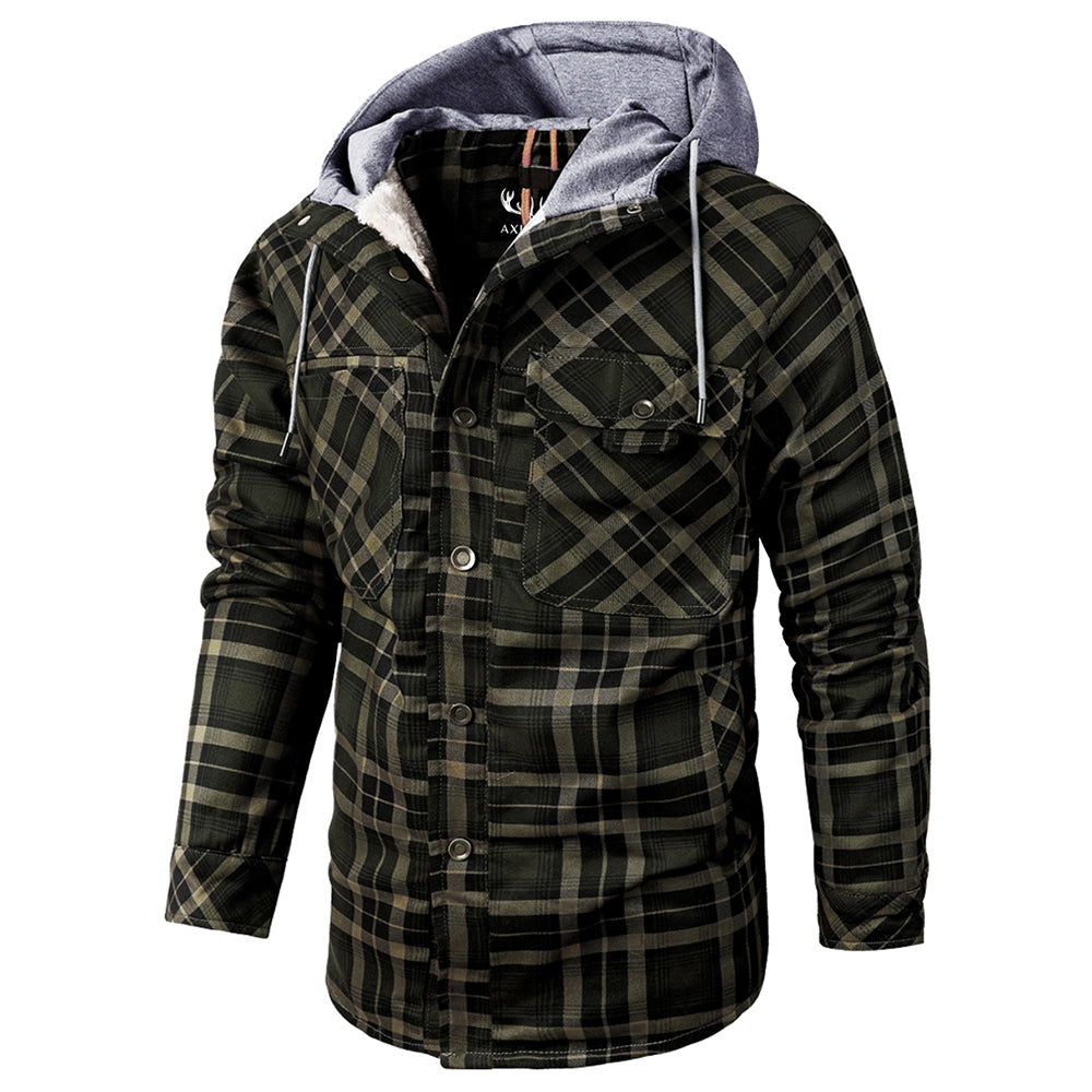 Hommes - Hoodie en Flanelle - Coton Robuste - Style Décontracté - Vêtement Confortable