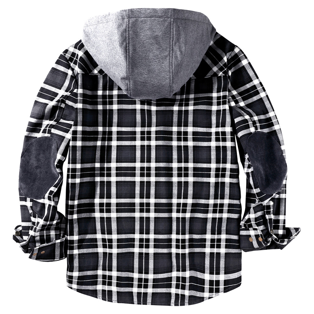 Hommes - Hoodie en Flanelle - Coton Robuste - Style Décontracté - Vêtement Confortable
