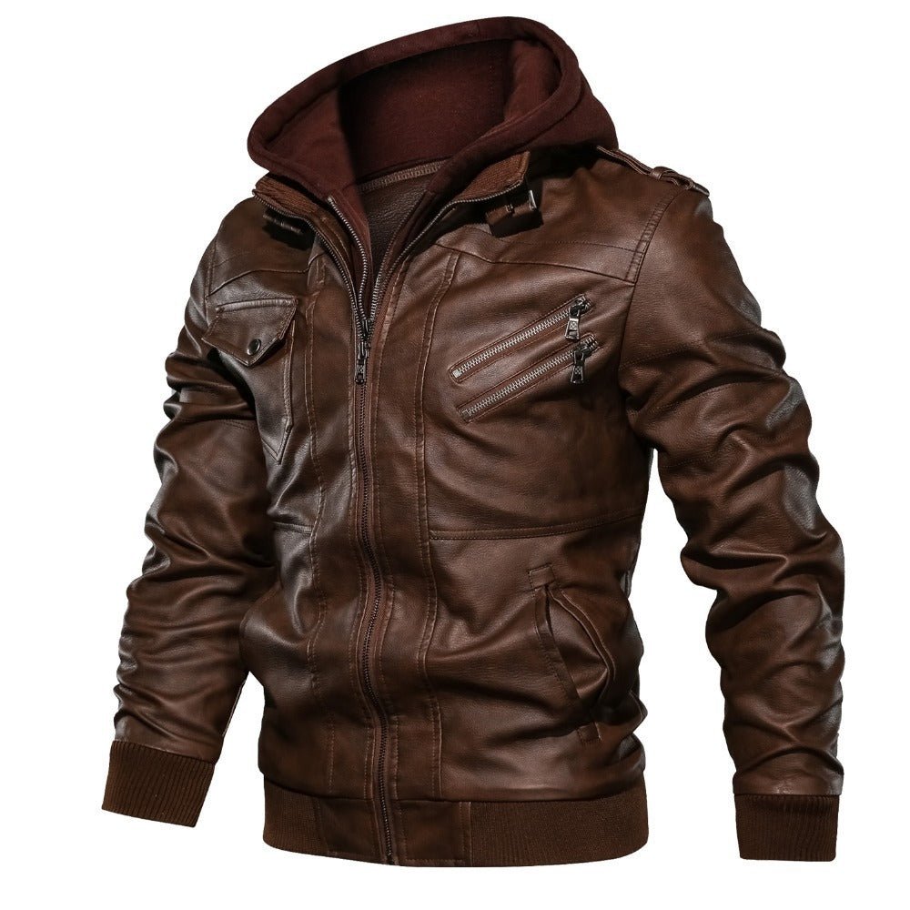 Hommes - Veste de motard à capuche - Matériaux durables - Style décontracté et confort - Moderne Veste tendance