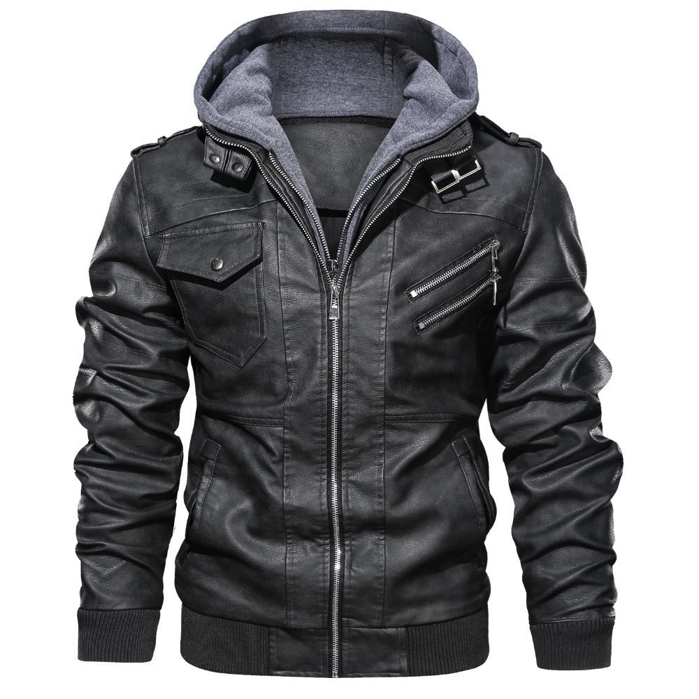 Hommes - Veste de motard à capuche - Matériaux durables - Style décontracté et confort - Moderne Veste tendance