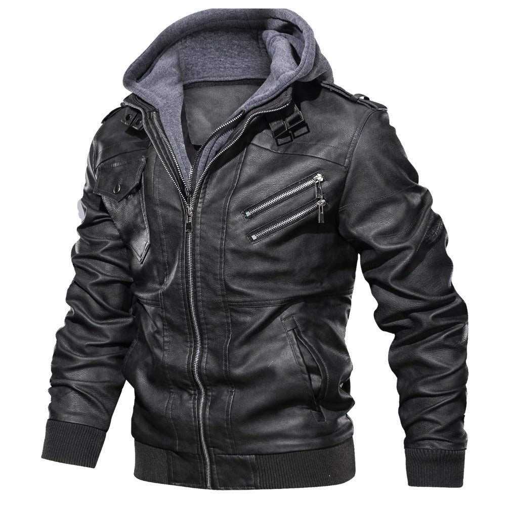 Hommes - Veste de motard à capuche - Matériaux durables - Style décontracté et confort - Moderne Veste tendance