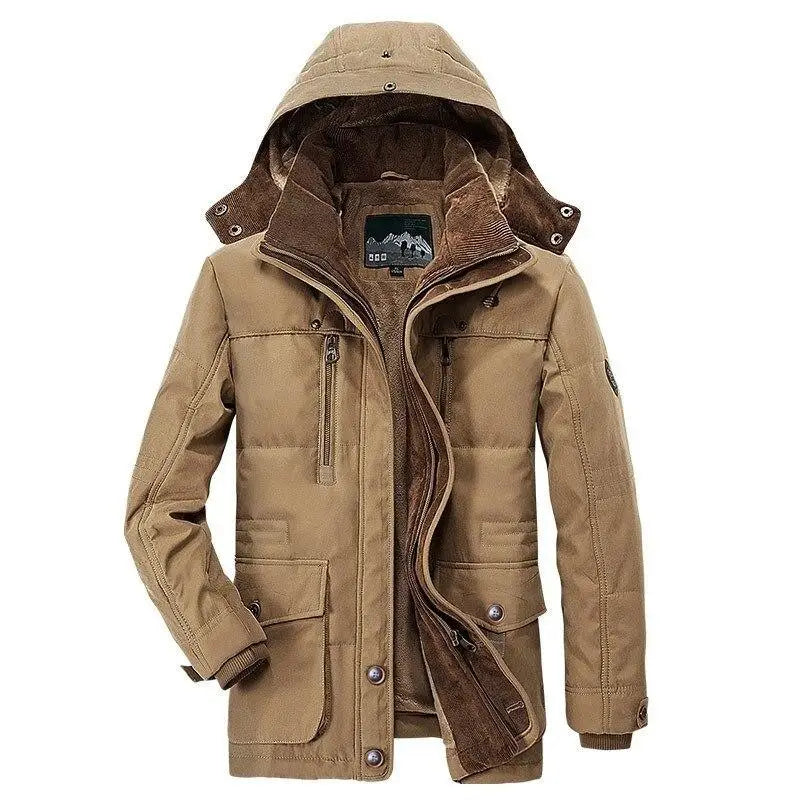 Hommes - Parka d'Hiver - Coton ultra doux - Veste Isolée Élégante - Parfaite pour Temps Froid