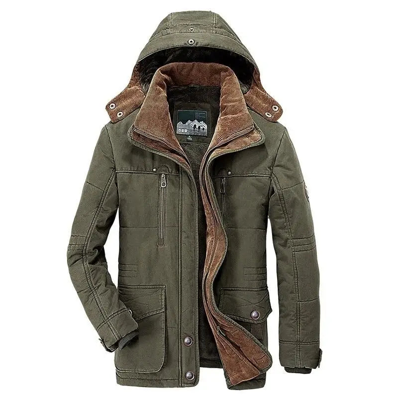 Hommes - Parka d'Hiver - Coton ultra doux - Veste Isolée Élégante - Parfaite pour Temps Froid