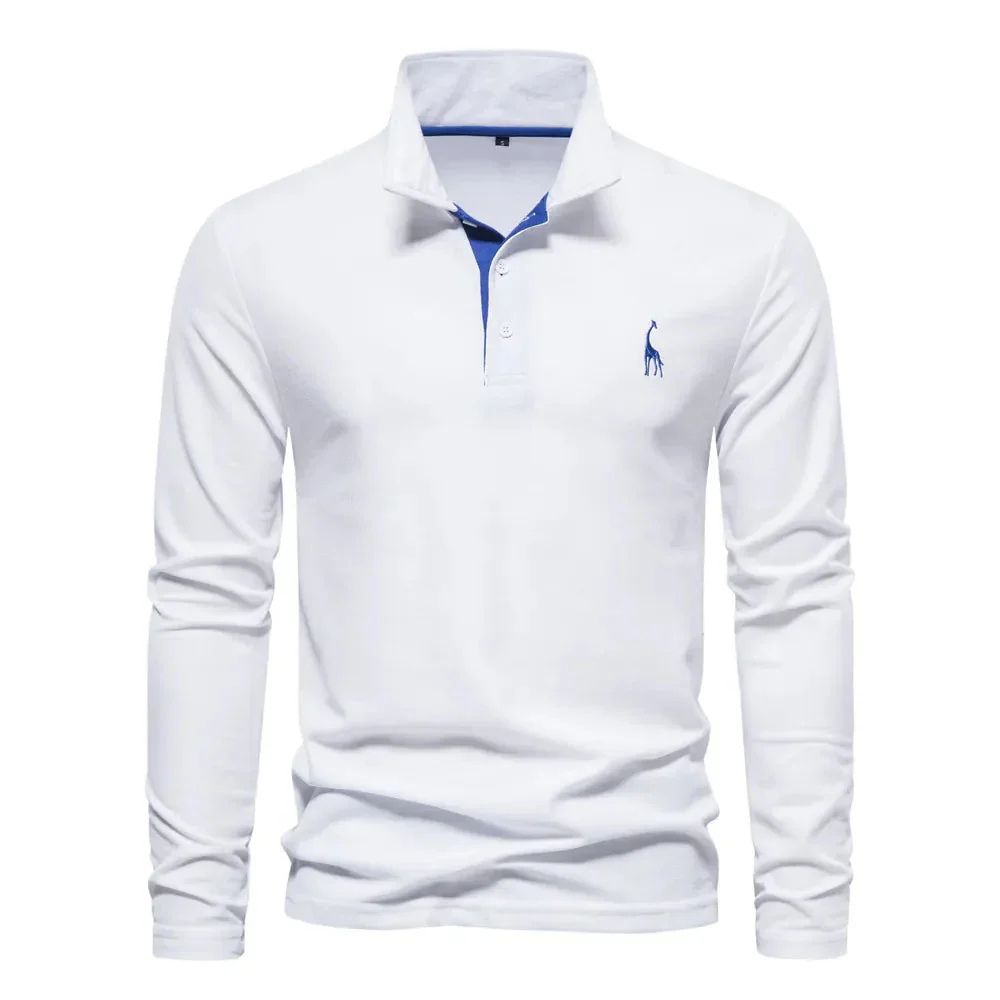Hommes - Polo à manches longues - Tissu doux - Coupe décontractée - Confortable et élégant pour un look décontracté