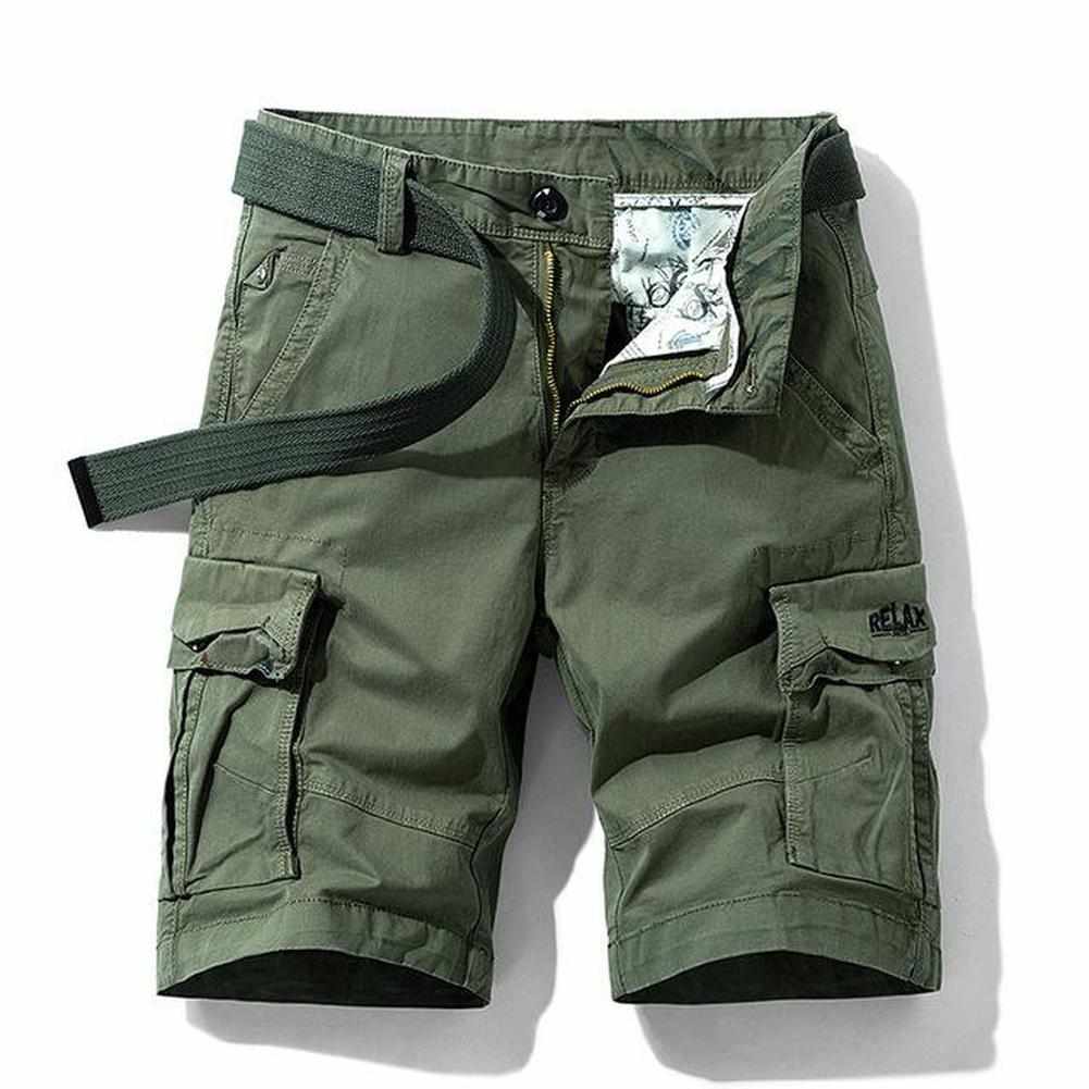 Hommes - Short cargo - Tissu léger - Style expédition sur l'île du Nord