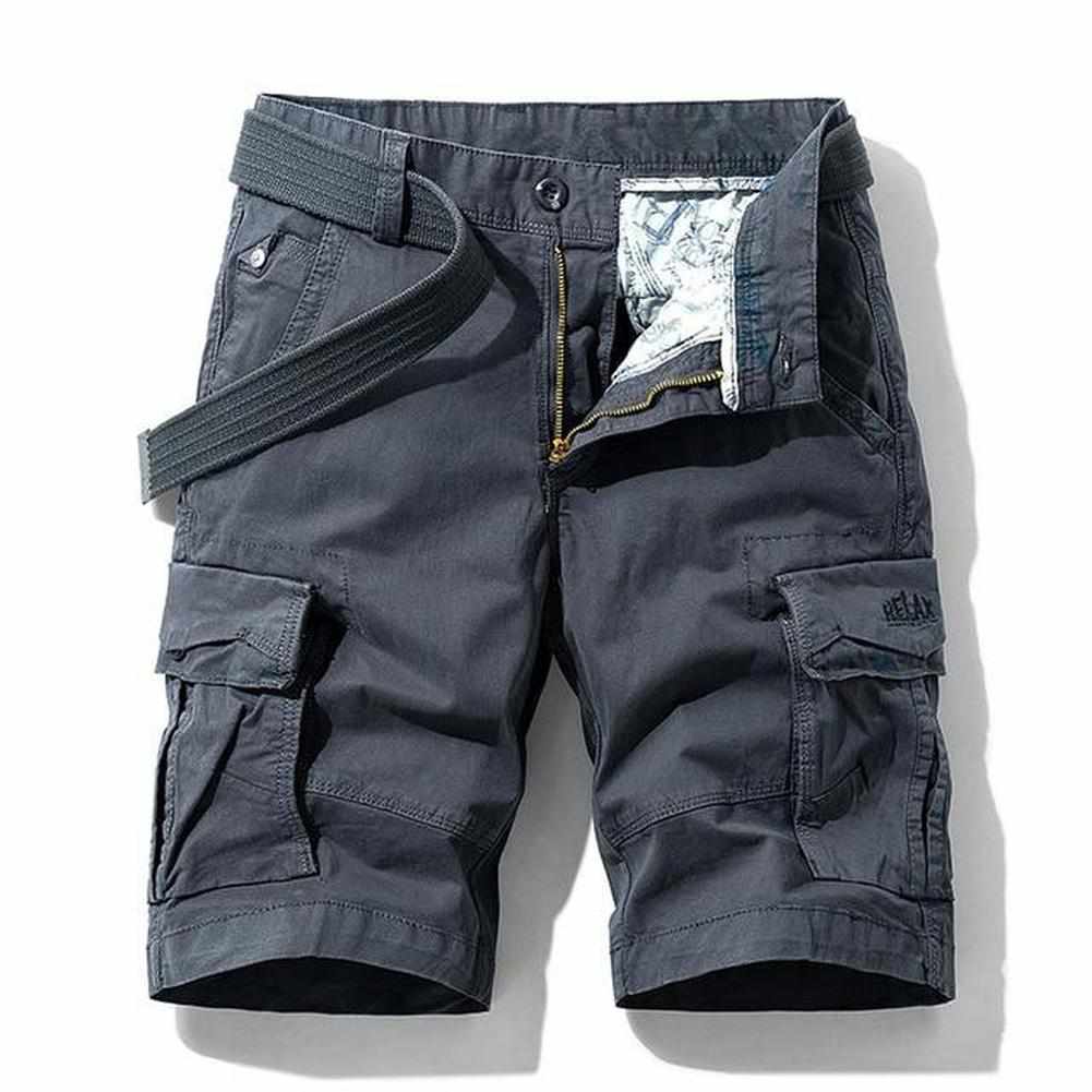 Hommes - Short cargo - Tissu léger - Style expédition sur l'île du Nord