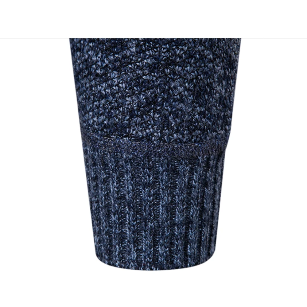 Hommes - Cardigan rayé en maille - Col montant confortable - Vêtement tendance pour un style décontracté