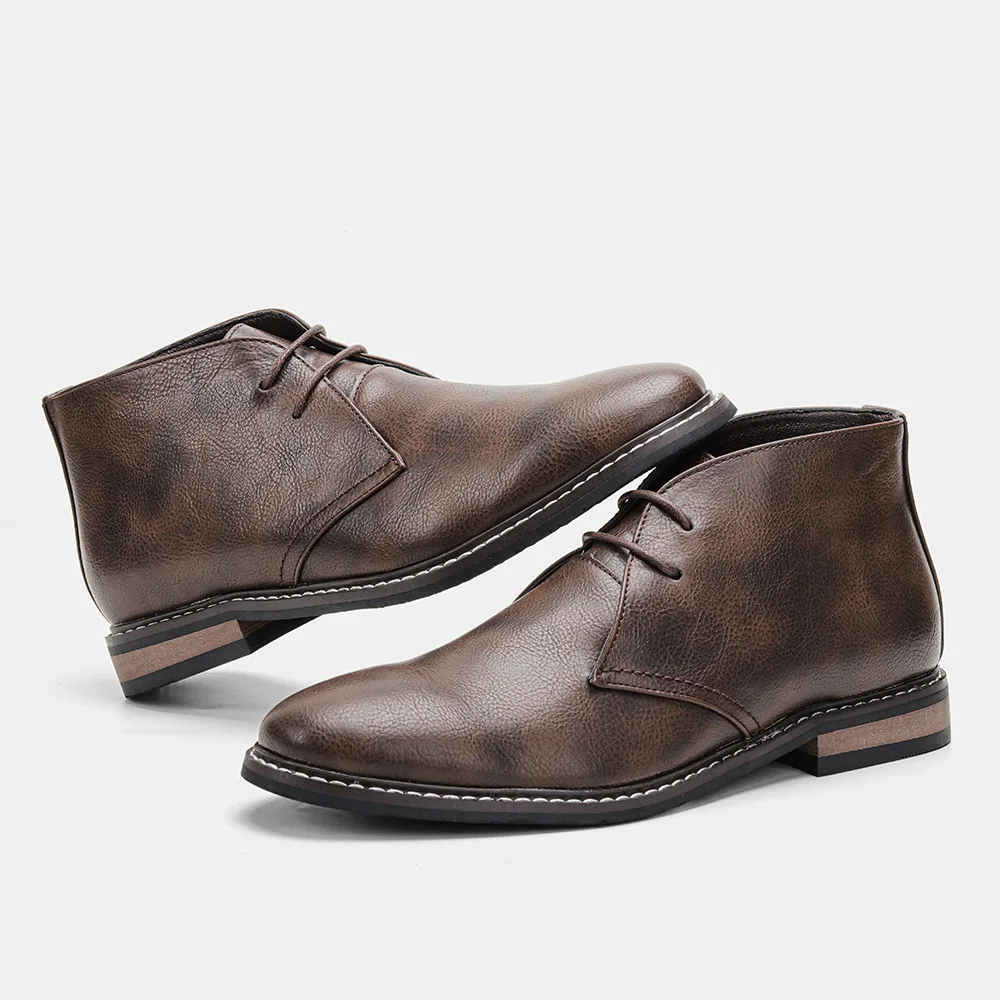 Hommes - Bottes en cuir - Bottines intemporelles élégantes - Chaussures tendance pour toutes les occasions