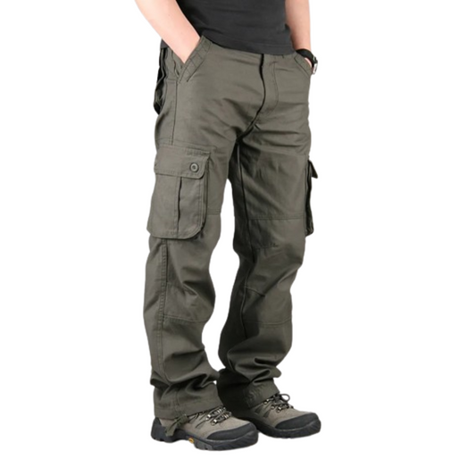 Hommes - Pantalon cargo tactique - Large avec plusieurs poches - Idéal pour activités en plein air