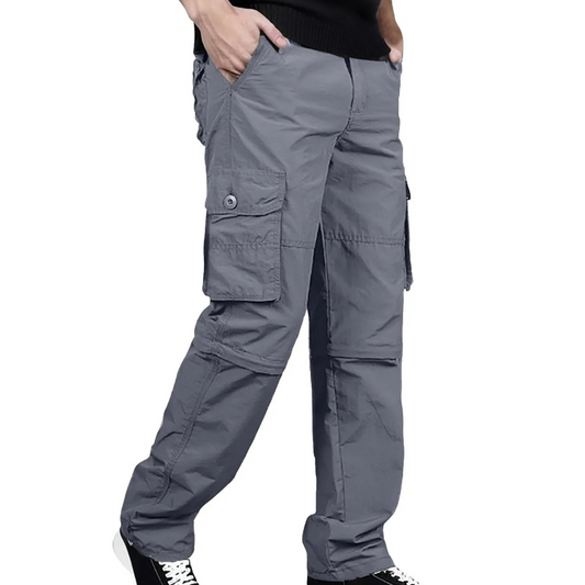 Hommes - Pantalon d'extérieur respirant avec poches et bretelles réglables - Idéal pour les aventures en plein air