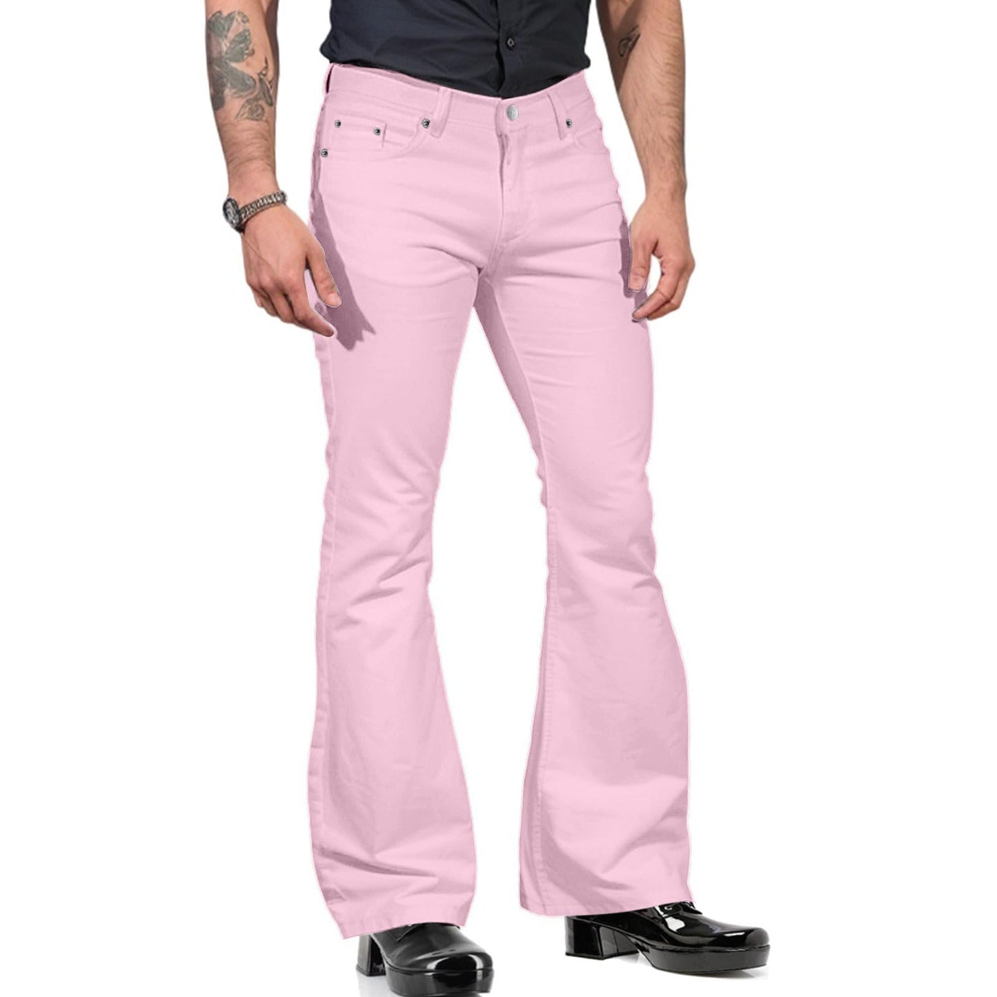 Homme - Pantalon de frappe rétro - Coton - Confortable et stylé - Idéal pour un look décontracté