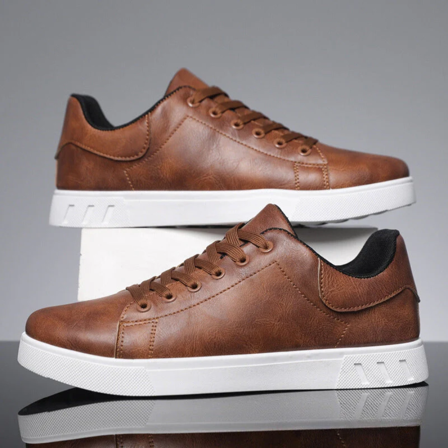 Hommes - Baskets élégantes - Cuir - Design tendance et confort optimal - Idéales pour un look décontracté