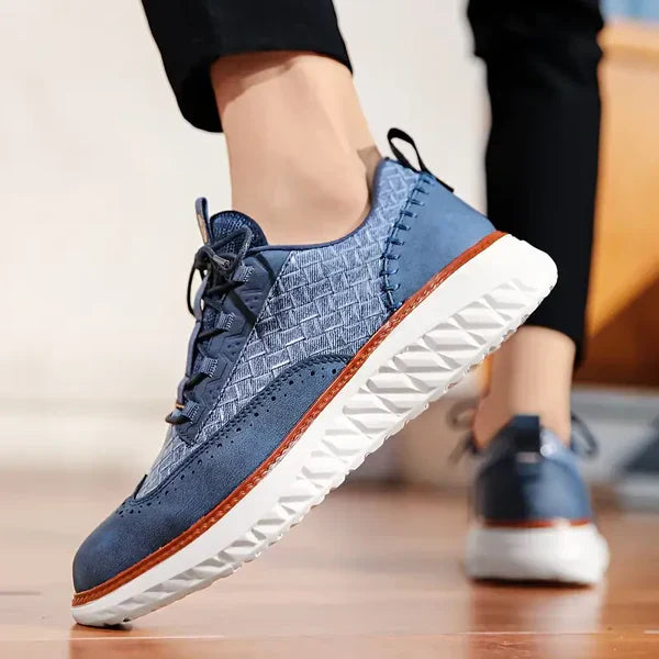 Hommes - Baskets - Cuir - Confortable et tendance - Chaussures décontractées stylées