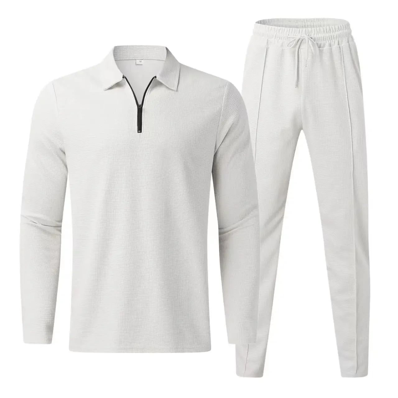 Hommes - Ensemble zippé élégant - Tissu confortable et polyvalent - Tenue parfaite pour toutes les occasions