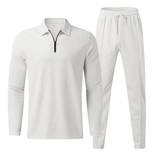 Hommes - Ensemble zippé élégant - Tissu confortable et polyvalent - Tenue parfaite pour toutes les occasions