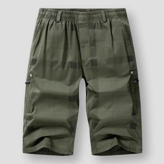 Hommes - Short cargo à carreaux - Tissu léger - Style décontracté - Parfait pour un look tendance