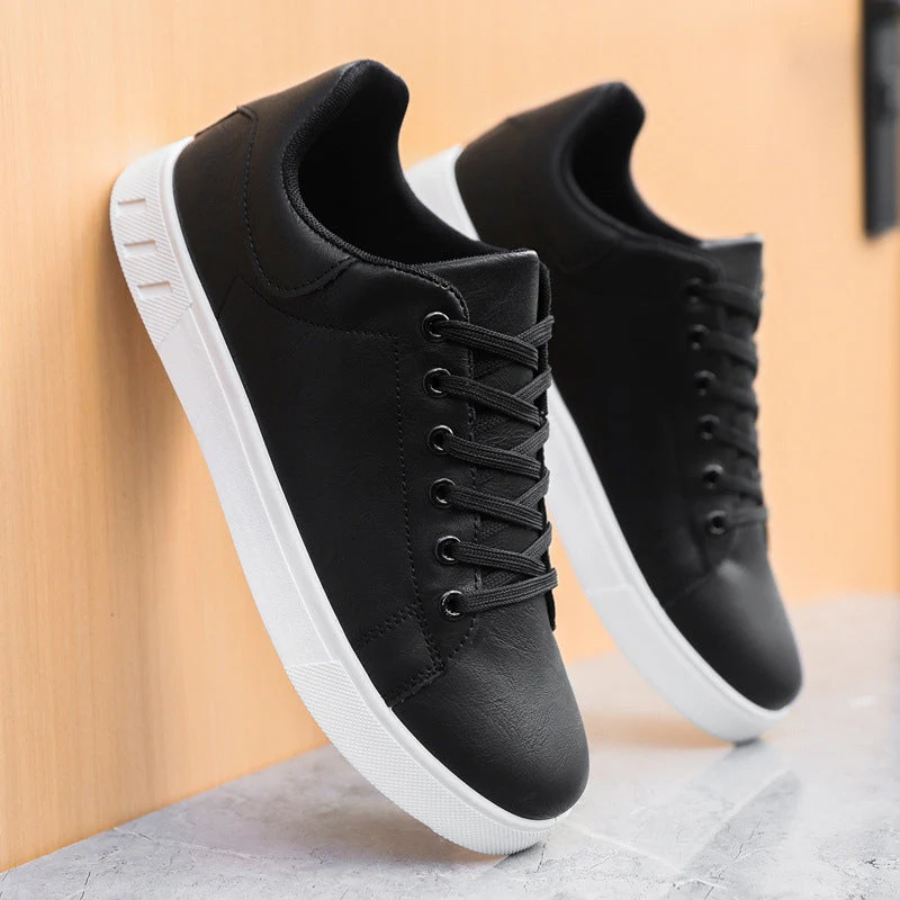 Hommes - Baskets élégantes - Cuir - Design tendance et confort optimal - Idéales pour un look décontracté