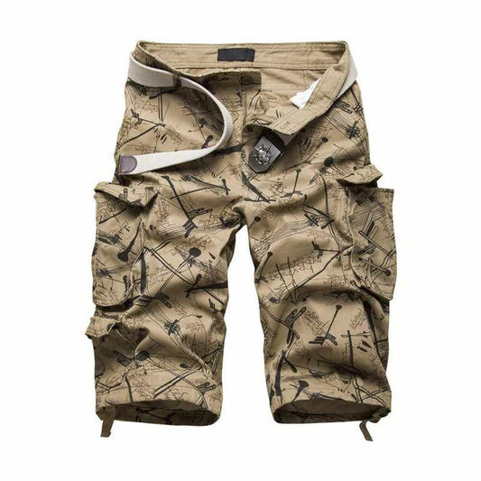 Hommes - Pantalon cargo court - Tissu léger - Idéal pour les aventures sur l'île du Nord