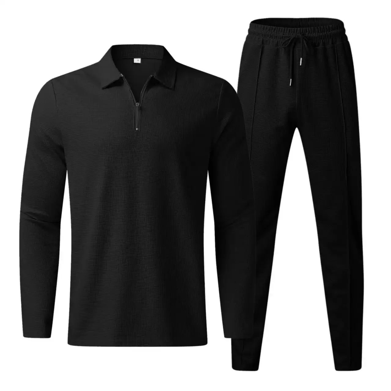 Hommes - Ensemble zippé élégant - Tissu confortable et polyvalent - Tenue parfaite pour toutes les occasions