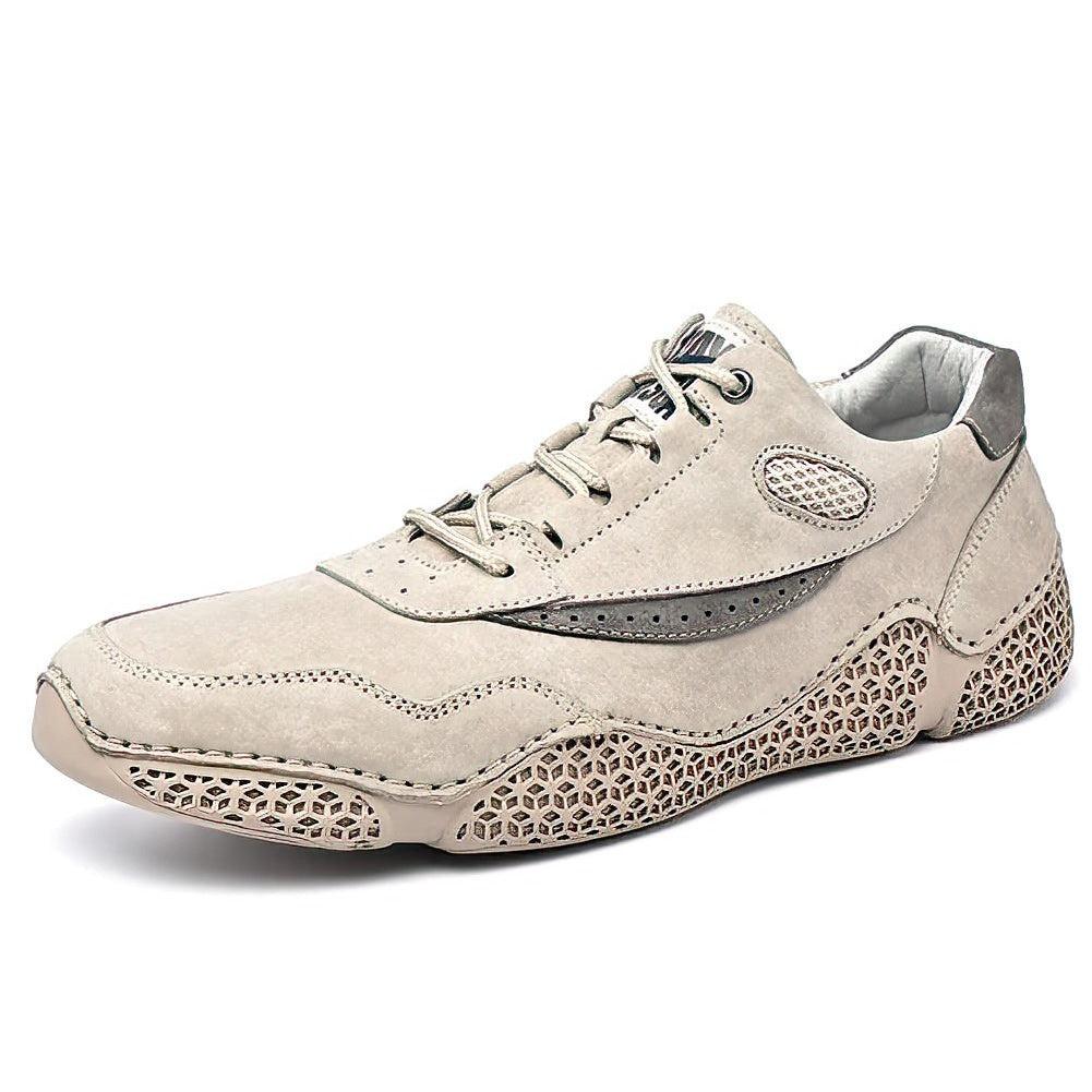 Hommes - Baskets en cuir élégant - Confortables et stylées - Parfaites pour toutes les occasions